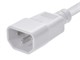 View product image Monoprice Extension Cord - IEC 60320 C14 to IEC 60320 C13, 18AWG, 10A, 3-Prong, SJT, White, 2ft - image 3 of 6