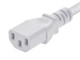View product image Monoprice Extension Cord - IEC 60320 C14 to IEC 60320 C13, 14AWG, 15A, SJT, 100-250V, White, 2ft - image 4 of 6