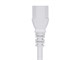 View product image Monoprice Extension Cord - IEC 60320 C14 to IEC 60320 C13, 14AWG, 15A, SJT, 100-250V, White, 2ft - image 6 of 6