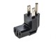 View product image Monoprice Power Adapter - NEMA 5-15P to IEC 60320 C13 Angled Power Plug Adapter, Reversible, 15A/125V, Black - image 2 of 5