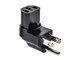 View product image Monoprice Power Adapter - NEMA 5-15P to IEC 60320 C13 Angled Power Plug Adapter, Reversible, 15A/125V, Black - image 3 of 5
