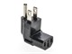 View product image Monoprice Power Adapter - NEMA 5-15P to IEC 60320 C13 Angled Power Plug Adapter, Reversible, 15A/125V, Black - image 4 of 5