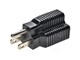 View product image Monoprice Power Adapter - NEMA 5-15P to NEMA 5-20R Power Plug Adapter, Reversible, 15A/20A 125V, Black - image 1 of 5