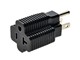 View product image Monoprice Power Adapter - NEMA 5-15P to NEMA 5-20R Power Plug Adapter, Reversible, 15A/20A 125V, Black - image 2 of 5