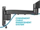 View product image Monoprice Commercial Series Full-Motion Modular TV Wall Mount Bracket For TVs 13in to 27in, Max Weight 44 lbs, Extension Range of 3.3in to 10.4in, VESA Patterns Up to 100x100, Rotating - image 5 of 6