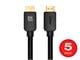 View product image Monoprice 8K Ultra High Speed HDMI Cable - No Logo - 8K@60Hz, 48Gbps, 15ft, Black - 5 Pack - image 1 of 4