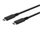 View product image Monoprice USB-C Gen 3x2 Cable 40Gbps 100W  Black  1m (3.28ft) - image 1 of 5