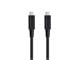View product image Monoprice USB-C Gen 3x2 Cable 40Gbps 100W  Black  1m (3.28ft) - image 2 of 5