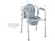 View product image 3-in-1 Folding Bedside Commode, Heavy Duty Steel, Toilet Seat Chair Clip on Seat, Raised Toilet Seat, Height Adjustable, Porta Potty for Adults - Portable Toilet for Camping - image 6 of 6