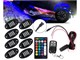 View product image RGB LED Rock Lights Multicolor Neon Underglow Waterproof Music Lighting Kit with Remote Control for Cars Off Road SUV ATV Vehicles - image 1 of 6