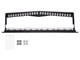 View product image Monoprice 24-port Cat6 Unshielded 180-degree UL Listed Patch Panel, 1U, 110/Dual IDC, with Wire Support Bar, PoE+ (TAA) - image 5 of 6