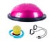 View product image Half Ball Balance Trainer Yoga Exercise Fitness Platform, Anti Slip for Stability, Core Workout Strength Training with 2 Resistance Strap Bands and Pump, Home Gym  - image 1 of 6