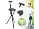 View product image MPM Lightweight Folding Cane with Seat, Walking Stick, Walking Cane, Crutch Chair, Travel Aid - image 3 of 4
