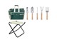 View product image MPM 7 Pieces Garden Tool Set Gardening Tools, 5 Sturdy Stainless Steel Hand Tool, Heavy Duty Folding Stool Seat, Detachable Canvas Bag, for Women Men - image 3 of 5