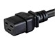 View product image Monoprice Heavy Duty Extension Cord - IEC 60320 C20 to IEC 60320 C19, 12AWG, 20A/2500W, SJTW, 250V, Black, 6ft - image 3 of 6