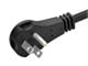 View product image Monoprice 3-Outlet Flat Plug Household Extension Cord, 16AWG, 13A,  SPT-2, Black, 6ft - image 3 of 6