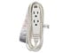 View product image Monoprice 3-Outlet Flat Plug Household Extension Cord, 16AWG, 13A,  SPT-2, White, 6ft - image 5 of 6