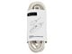 View product image Monoprice 3-Outlet Flat Plug Household Extension Cord, 16AWG, 13A,  SPT-2, White, 10ft - image 6 of 6
