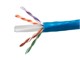 View product image Monoprice Cat6 1000ft Blue CMP UL Bulk Cable, Solid (w/spine), UTP, 23AWG, 550MHz, Pure Bare Copper, Reelex II Pull Box, No Logo, Bulk Ethernet Cable - image 1 of 1