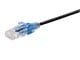 View product image Monoprice SlimRun Cat6A Ethernet Patch Cable - Snagless RJ45, Stranded, 550Mhz, UTP, Pure Bare Copper Wire, 10G, 30AWG, 7ft, Black, 1-Pack - image 1 of 4