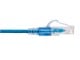 View product image Monoprice Cat6A 7ft Blue Patch Cable, UTP, 30AWG, 10G, Pure Bare Copper, Snagless RJ45, SlimRun Series Ethernet Cable - image 4 of 4