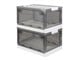 View product image MPM 2 PACK Stackable Foldable Clear Storage Box with Lid and wheels, Organizing Boxes, Cube Box Bin Container, for Kitchen, Home and Office, Craft, Cloth, Books, Bottles, Snacks, Toys - image 1 of 6