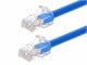 View product image Monoprice Cat6A 1ft Blue Component Level Patch Cable, UTP, 24AWG, 500MHz, Pure Bare Copper, Snagless RJ45, Micro SlimRun Series Ethernet Cable - image 1 of 6