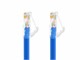 View product image Monoprice Cat6A 3ft Blue Component Level Patch Cable, UTP, 24AWG, 500MHz, Pure Bare Copper, Snagless RJ45, Micro SlimRun Series Ethernet Cable - image 3 of 6