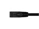 View product image Monoprice Cat6A 5ft Black Flexible TPE Patch Cable, UTP, 24AWG, 500MHz, Pure Bare Copper, Snagless RJ45, Flex Series Ethernet Cable - image 4 of 6