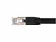 View product image Monoprice Cat6A 1ft Black PoE Patch Cable, 100W, PoE ++ (IEEE 802.3af/at/bt), UTP, 22AWG, 500MHz, Stranded Pure Bare Copper, Shielded RJ45, Ethernet Cable - image 4 of 6