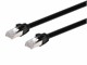 View product image Monoprice Cat6A 1ft Black PoE Patch Cable, 100W, PoE ++ (IEEE 802.3af/at/bt), UTP, 22AWG, 500MHz, Stranded Pure Bare Copper, Shielded RJ45, Ethernet Cable - image 5 of 6