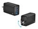 View product image Monoprice Compact 3&#8209;Port 65W GaN Charger: For Laptop, Tablets, and Phones - image 2 of 6