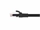 View product image Monoprice Cat6A 3ft Black Left Angel to Straight Patch Cable, UTP, 24AWG, 10G, CM Pure Bare Copper, Snagless RJ45, SlimRun Series Ethernet Cable Black - image 3 of 5