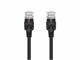 View product image Monoprice Cat6A 7ft Black Patch Cable, UTP, 34AWG, 10G, CM Pure Bare Copper, Snagless RJ45, Micro SlimRun Flat Series Ethernet Cable Black - image 2 of 6