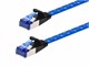 View product image Monoprice Cat6A 6in Braided Patch Cable, Durable Nylon Braided, Shielded (U/FTP), 32AWG, 10G, CM Pure Bare Copper, Snagless RJ45, Braided Series Ethernet Cable Black - image 1 of 5