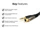 View product image Monoprice 1.5ft Premier Series XLR Female to 1/4in TRS Male Cable, 16AWG (Gold Plated) - image 2 of 3