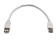 View product image Monoprice 1ft USB 2.0 A Male to A Female Extension 28/24AWG Cable - Beige - image 1 of 2