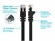 View product image Monoprice Cat5e Ethernet Patch Cable - Snagless RJ45, Stranded, 350MHz, UTP, Pure Bare Copper Wire, 24AWG, 0.5ft, Black - image 3 of 3