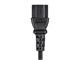 View product image Monoprice Power Cord - NEMA 5-15P to IEC 60320 C13, 16AWG, 13A/1625W, 3-Prong, Black, 1ft - image 6 of 6