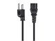 Monoprice Power Cord - NEMA 5-15P to IEC 60320 C13, 14AWG, 15A/1875W, 3-Prong, Black, 2ft-Small-Image-2