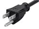 View product image Monoprice Extension Cord - NEMA 5-15P to NEMA 5-15R, 16AWG, 13A/1625W, 3-Prong, Black, 2ft - image 3 of 6