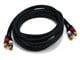 View product image Monoprice 10ft Premium 2 RCA Plug/2 RCA Plug M/M 22AWG Cable - Black - image 1 of 2