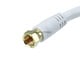 View product image Monoprice 1.5ft RG6 (18AWG) 75Ohm, Quad Shield, CL2 Coaxial Cable with F Type Connector - White - image 2 of 2