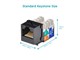 View product image Monoprice Cat5E Punch Down Keystone Jack - Black - image 4 of 6