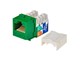View product image Monoprice Cat5e Punch Down Keystone Jack for 22-24AWG Solid Wire, Green - image 6 of 6