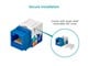 View product image Monoprice Cat6 Punch Down Keystone Jack - Blue - image 2 of 6