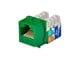 View product image Monoprice Cat6 Punch Down Keystone Jack for 22-24AWG Solid Wire, Green - image 1 of 6