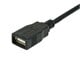 View product image Monoprice USB Type-A to USB Type-A Female 2.0 Extension Cable - 28/24AWG, Gold Plated, Black, 1.5ft - image 2 of 3