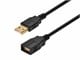 View product image Monoprice USB-A to USB-A Female 2.0 Extension Cable - 28/24AWG  Gold Plated  Black  10ft - image 1 of 3