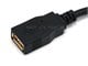View product image Monoprice USB-A to USB-A Female 2.0 Extension Cable - 28/24AWG  Gold Plated  Black  10ft - image 2 of 3